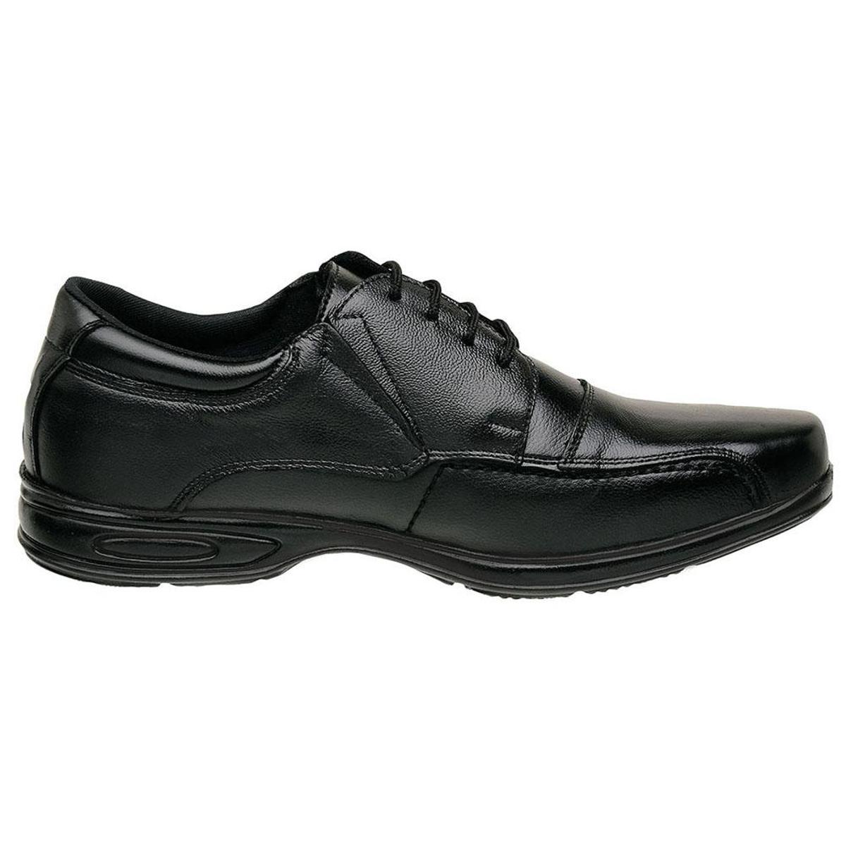 Sapato Masculino social Ortopédico feito em Couro - Preto | Netshoes