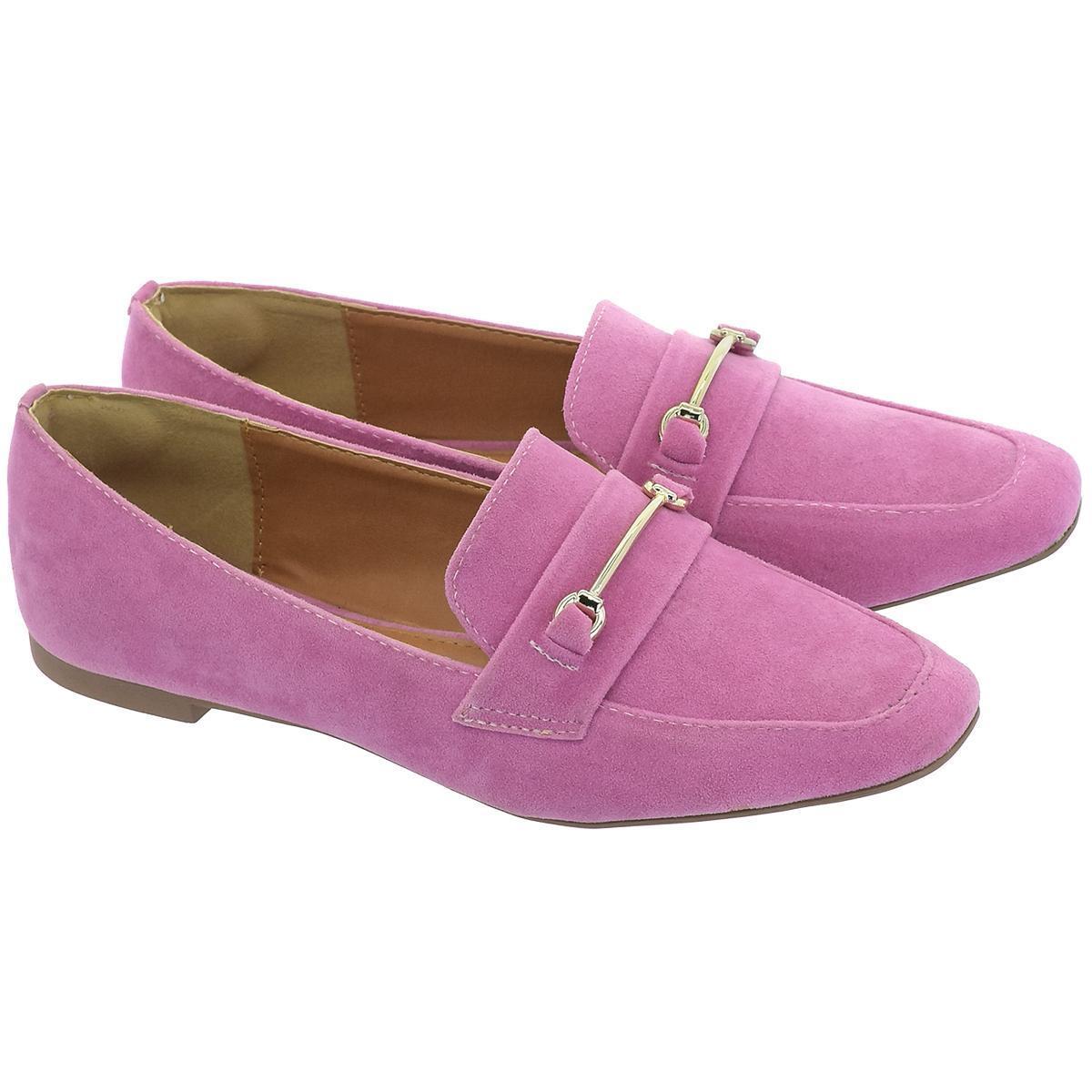 Sapato Mocassim Camurça Rosa | Schutz