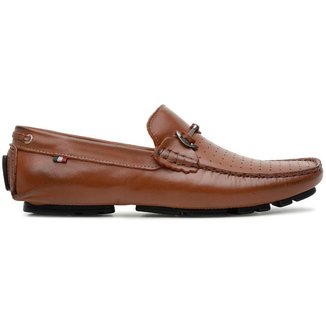 Sapato Mocassim em Couro com Fivela Masculino Vitara