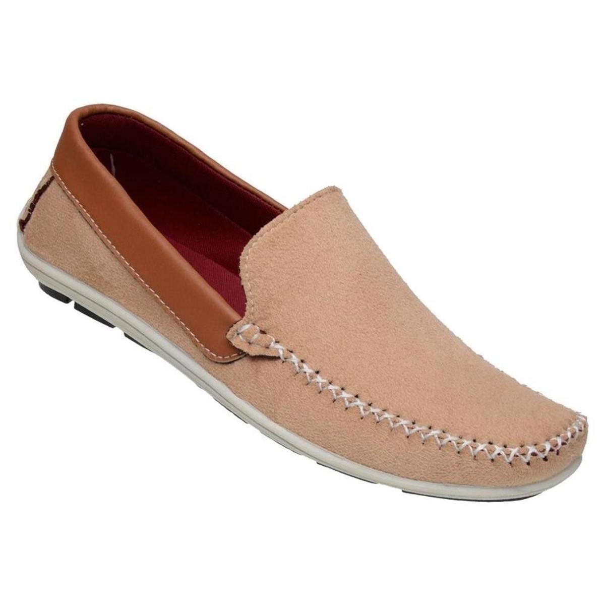 Sapato Mocassim Masculino Couro Costura Macio Casual - Rosa | Netshoes