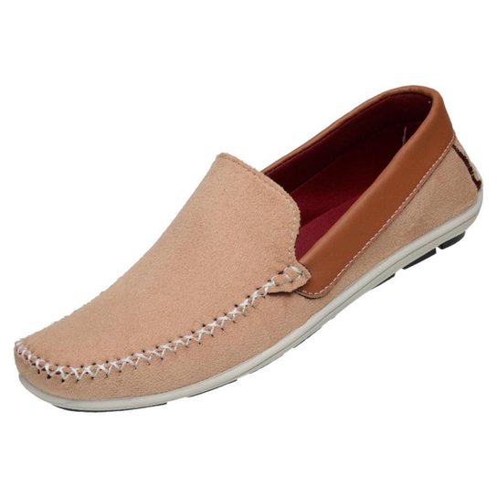 Sapato Mocassim Sapatilha Casual Masculino Camurça Liso - Marrom Menor preço em Sapato Mocassim Sapatilha Casual Masculino Camurça Liso - Marrom