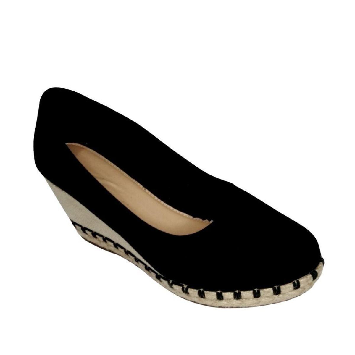 Sapato Nk Calcados Corda Feminino - Preto | Netshoes