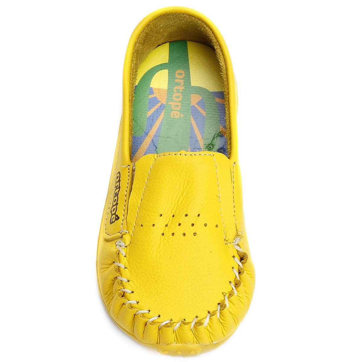 Sapato Ortopé Mocassim Drive Infantil - Amarelo | Netshoes