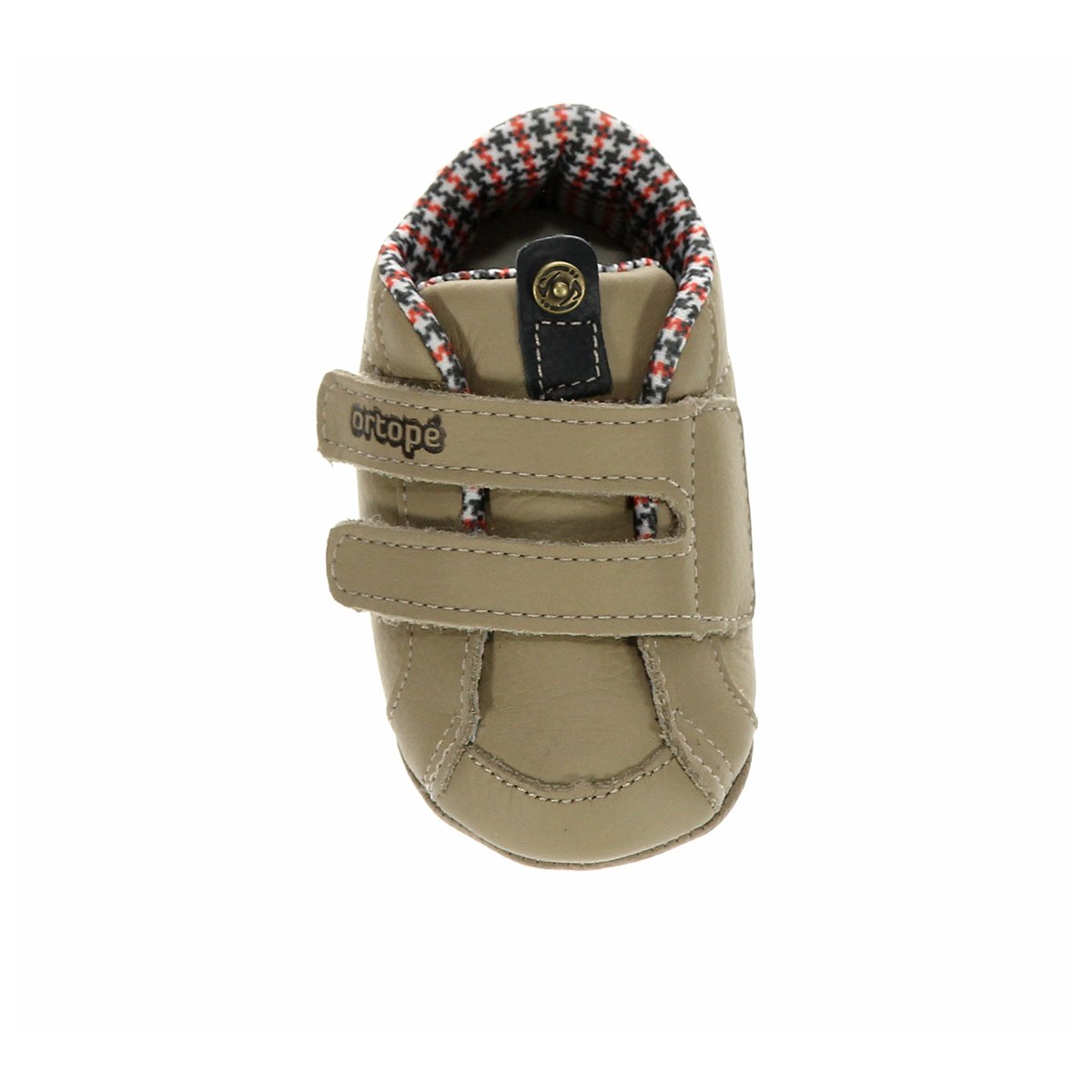 Sapato Ortopé Velcro Duplo Bebê - Bege | Netshoes
