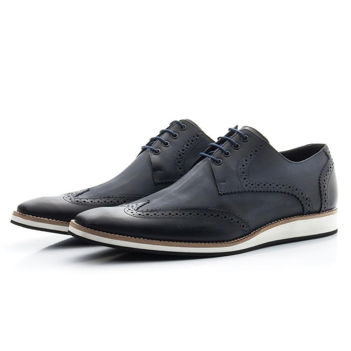sapato oxford masculino azul