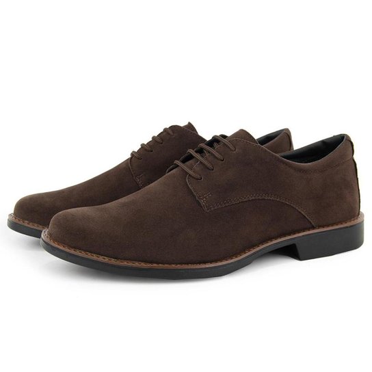 Sapato Oxford Masculino Social Casual Versátil Despojado Confortável - Café Menor preço em Sapato Oxford Masculino Social Casual Versátil Despojado Confortável - Café
