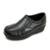 SAPATO PIERRÔ FEMININO ORTOPÉDICO ELÁSTICO COURO BOI PRETO - Preto