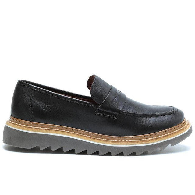Sapato Rota Calçados Loafer Catar Couro Legitimo Masculino - Preto ...