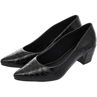 Sapato Scarpin Feminino Bico Fino CM Cal ados Confort Napa Liso