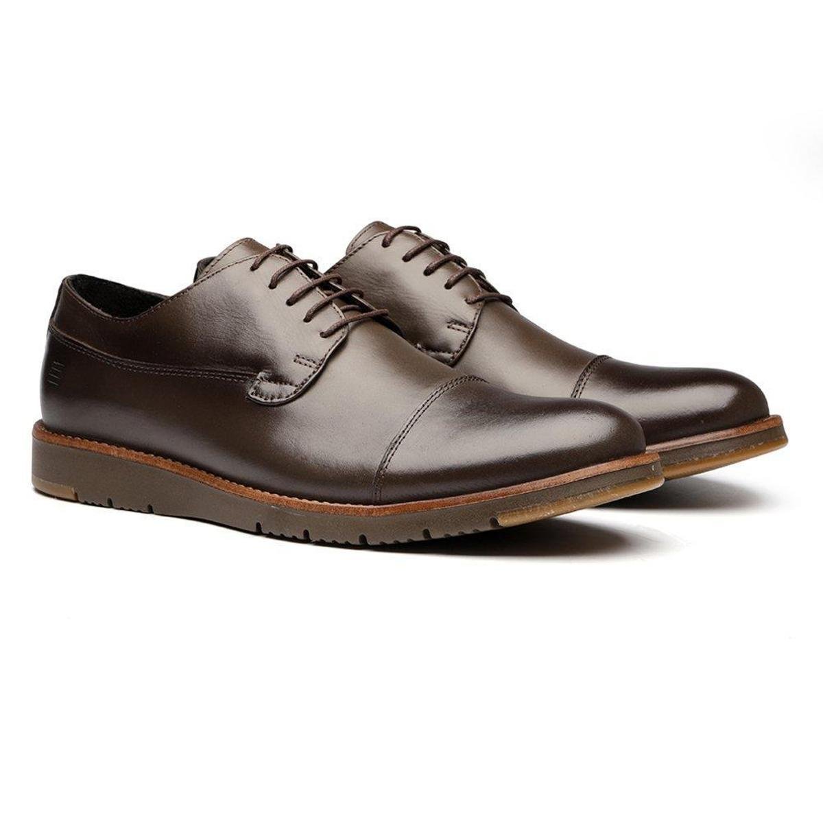 sapato derby marrom