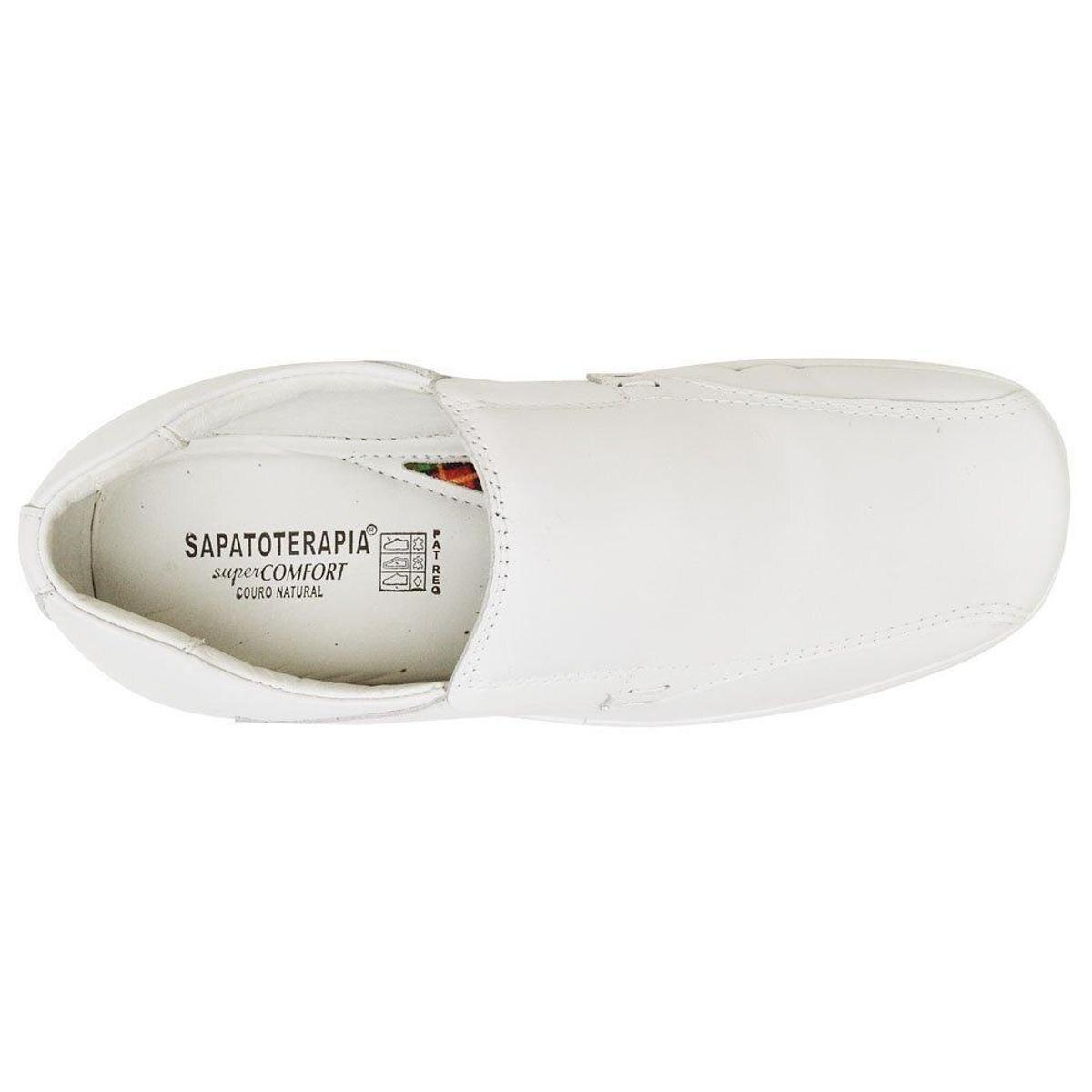 Sapato Social Branco Sapatoterapia Tamanho Especial Tradicional - Branco |  Netshoes