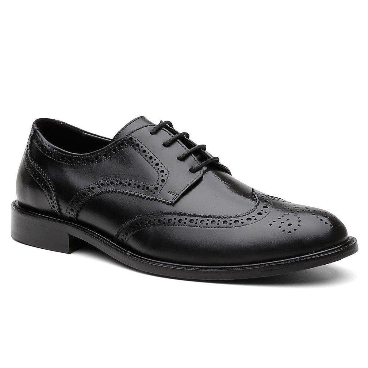 Sapato Social Brogue Centuria Tamanho Especial Em Couro Menor preço em Sapato Social Brogue Centuria Tamanho Especial Em Couro