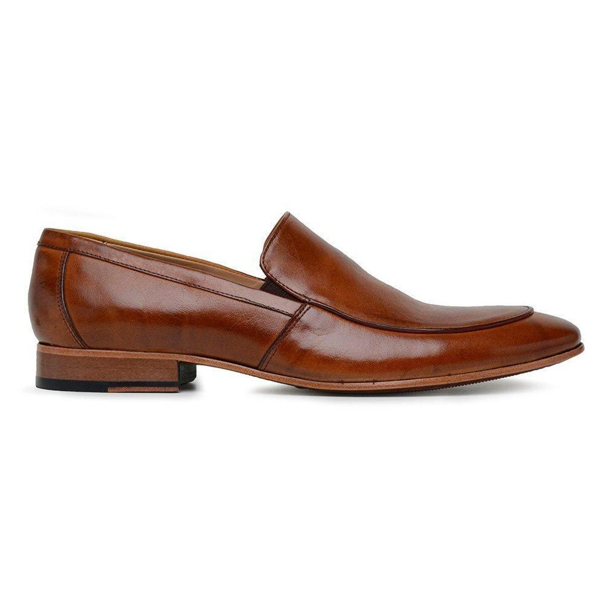 Menor preço em Sapato Social Caramelo Couro Wood 58854