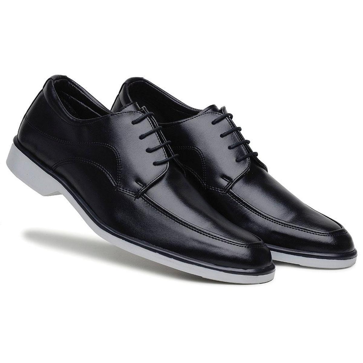 Sapato Social Casual Masculino acabamento fino - Preto | Netshoes