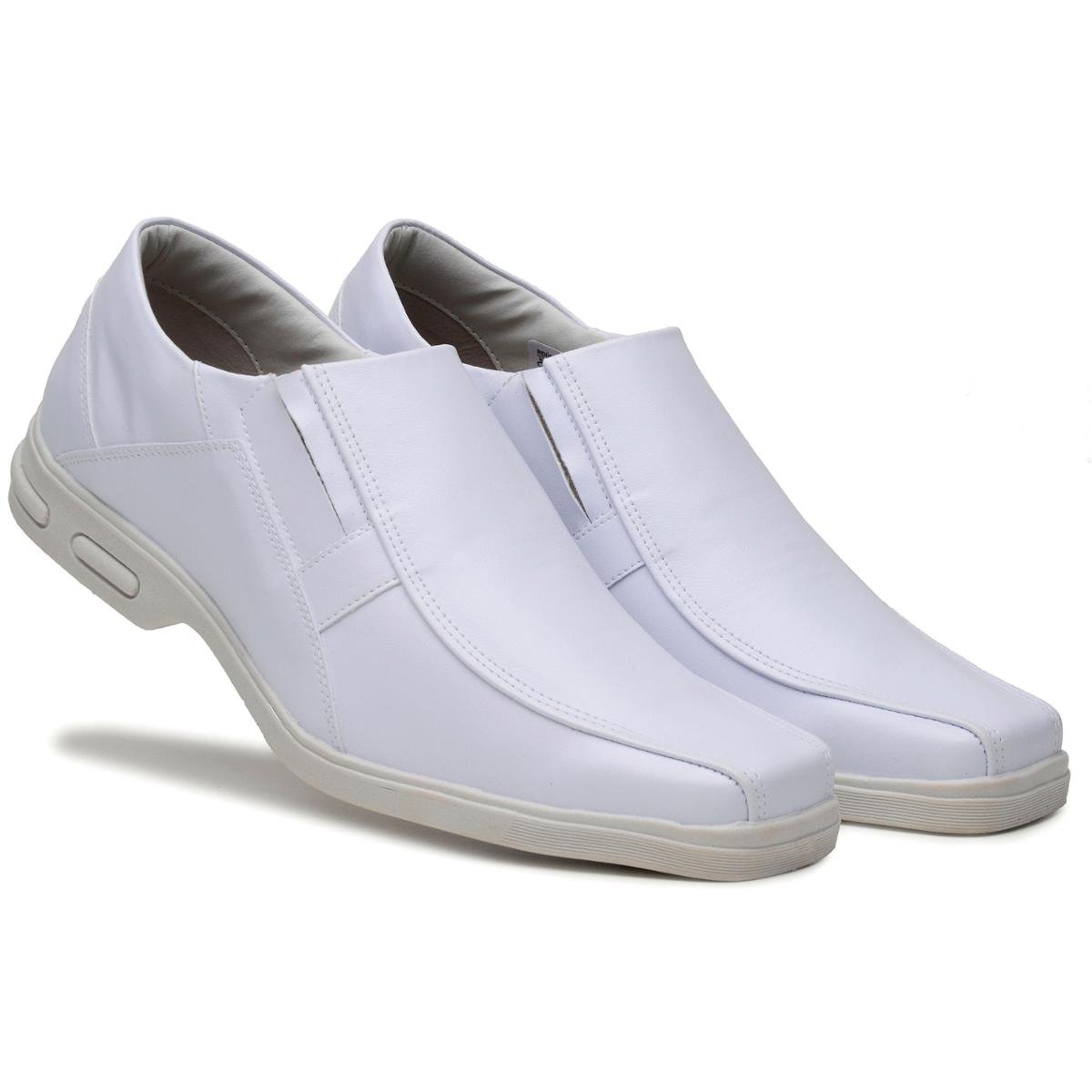 Sapato branco masculino maxi confort Clearance