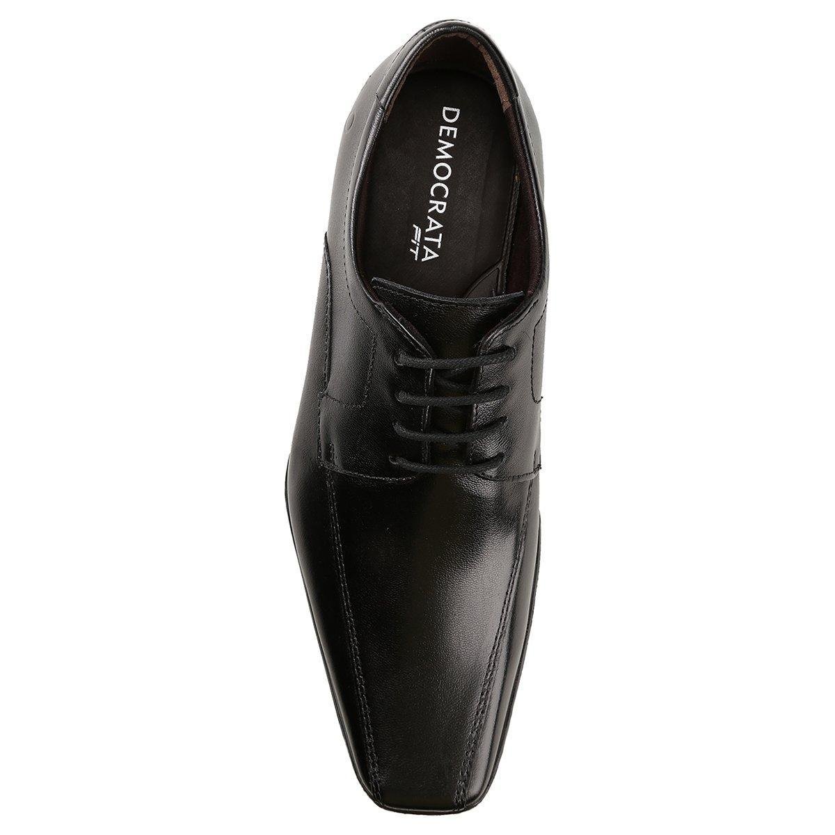 sapato social couro democrata premier