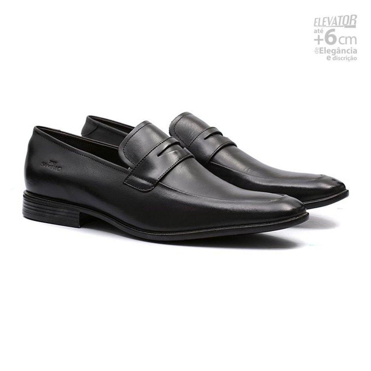 Sapato Social Couro Samello Elevator Lauro Masculino | Netshoes