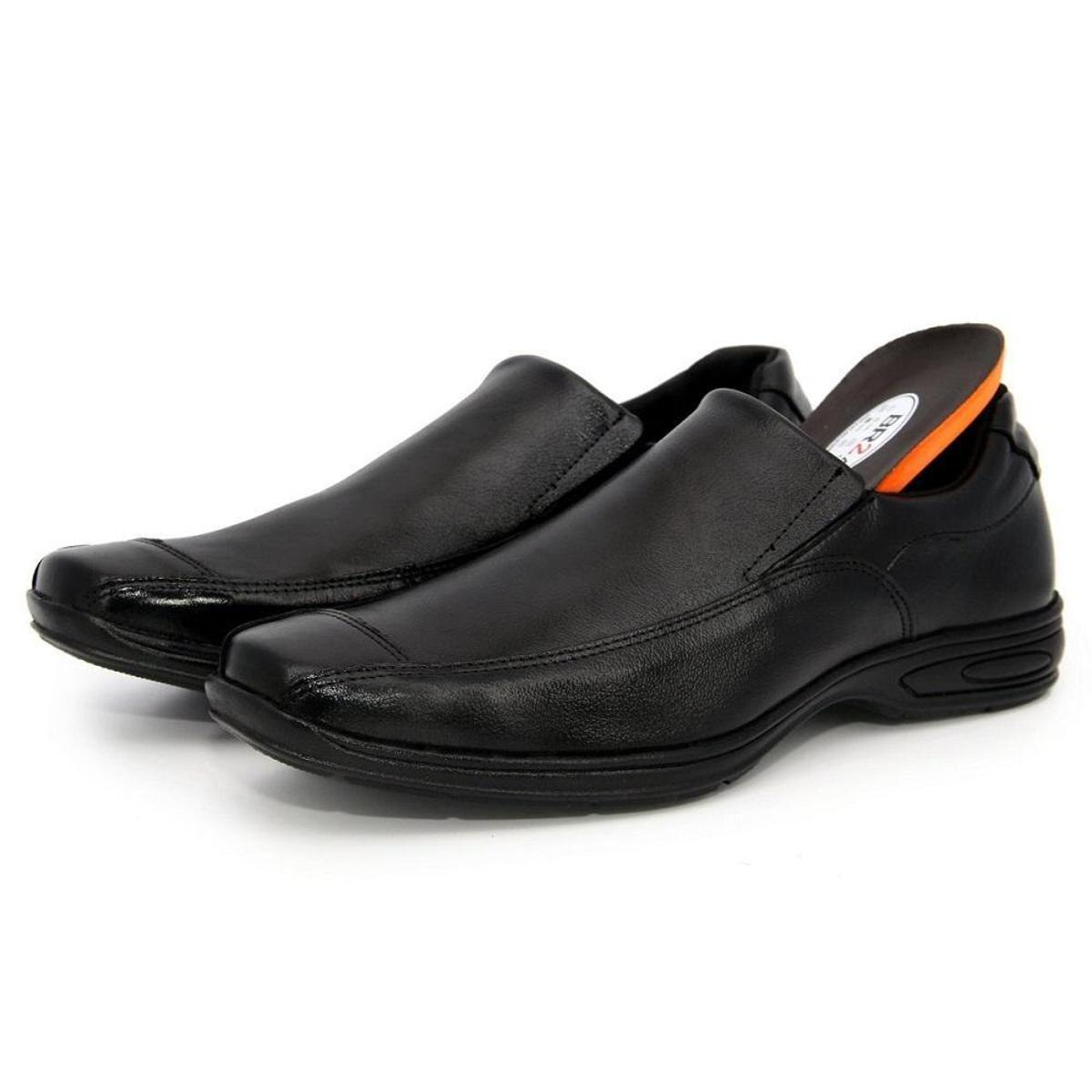 Sapato Social Couro Urbano Elegante Qualidade Casual - Preto | Netshoes