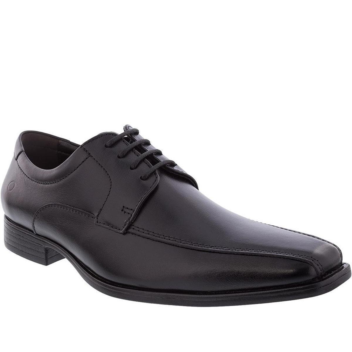 Sapato Social Democrata Prime Couro Preto - 34 - Preto | Netshoes