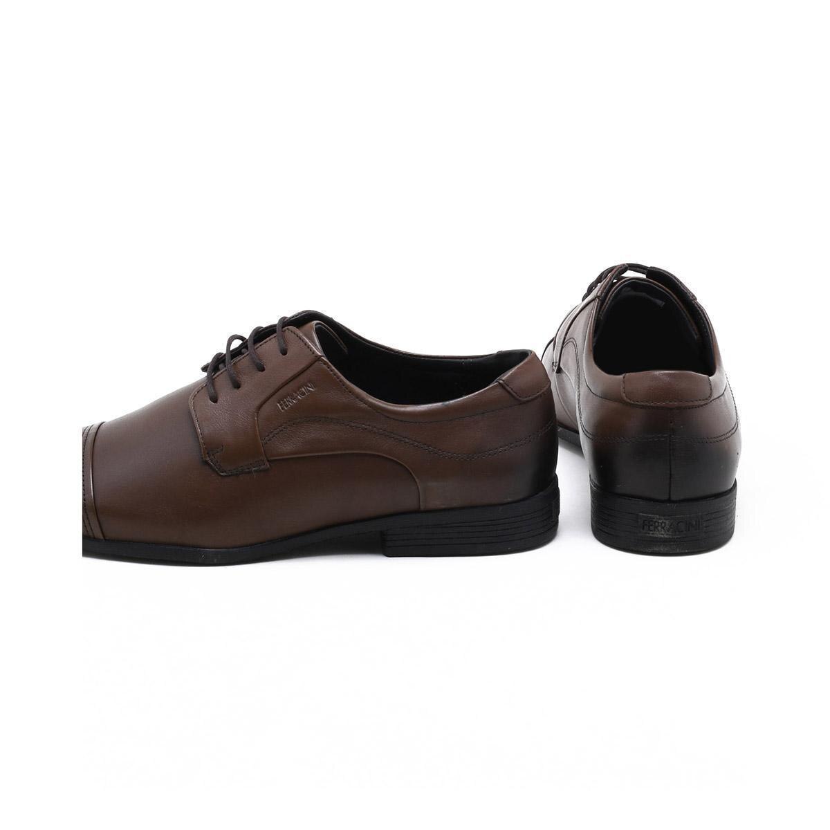 Sapato Social Ferracini Liverpool Plus BA Masculino - Marrom | Netshoes