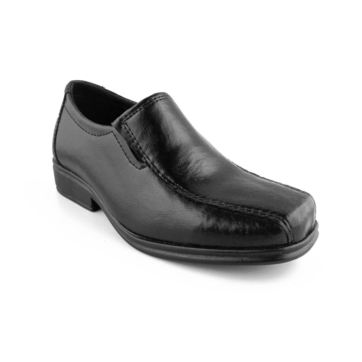 Sapato Social Infantil Masculino Fechado Com Elástico - Sintético - Preto |  Netshoes