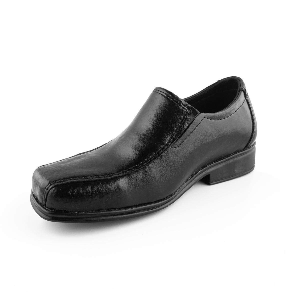 Sapato Social Infantil Masculino Fechado Com Elástico - Sintético - Preto |  Netshoes