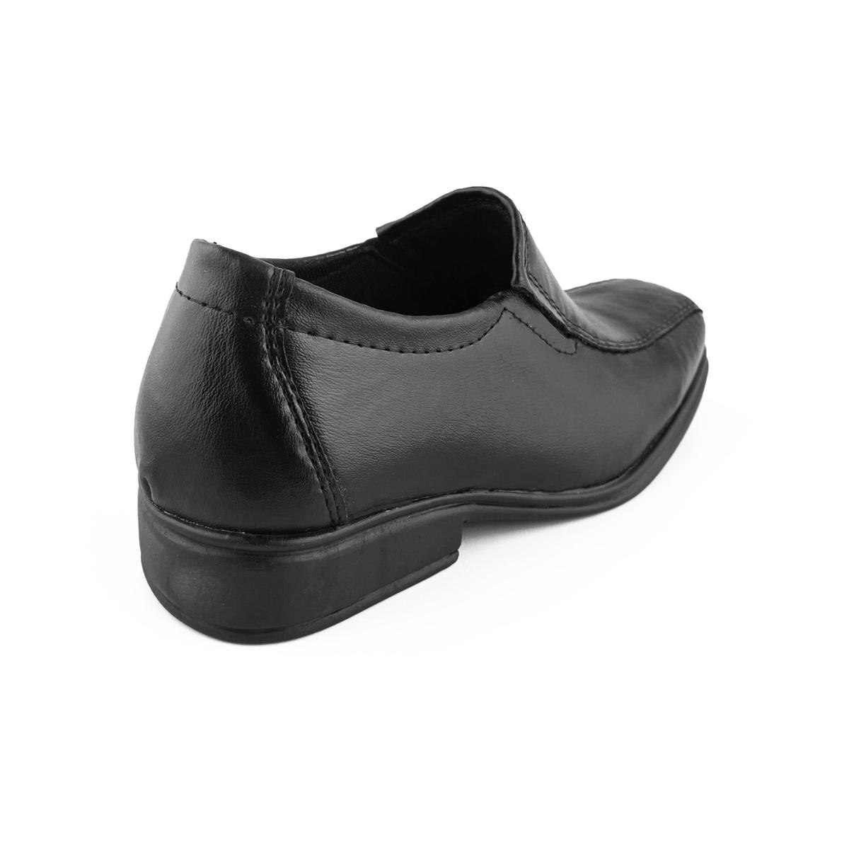 Sapato Social Infantil Masculino Fechado Com Elástico - Sintético - Preto |  Netshoes