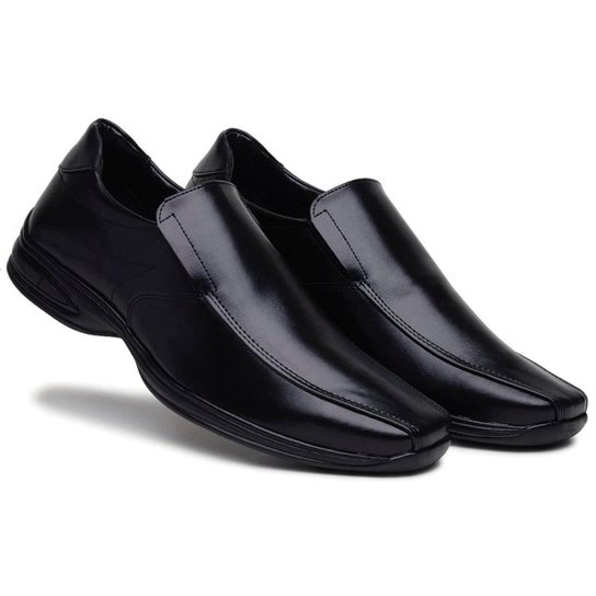 Sapato Social Loafer Masculino Social Ajuste Elástico - Preto Menor preço em Sapato Social Loafer Masculino Social Ajuste Elástico - Preto