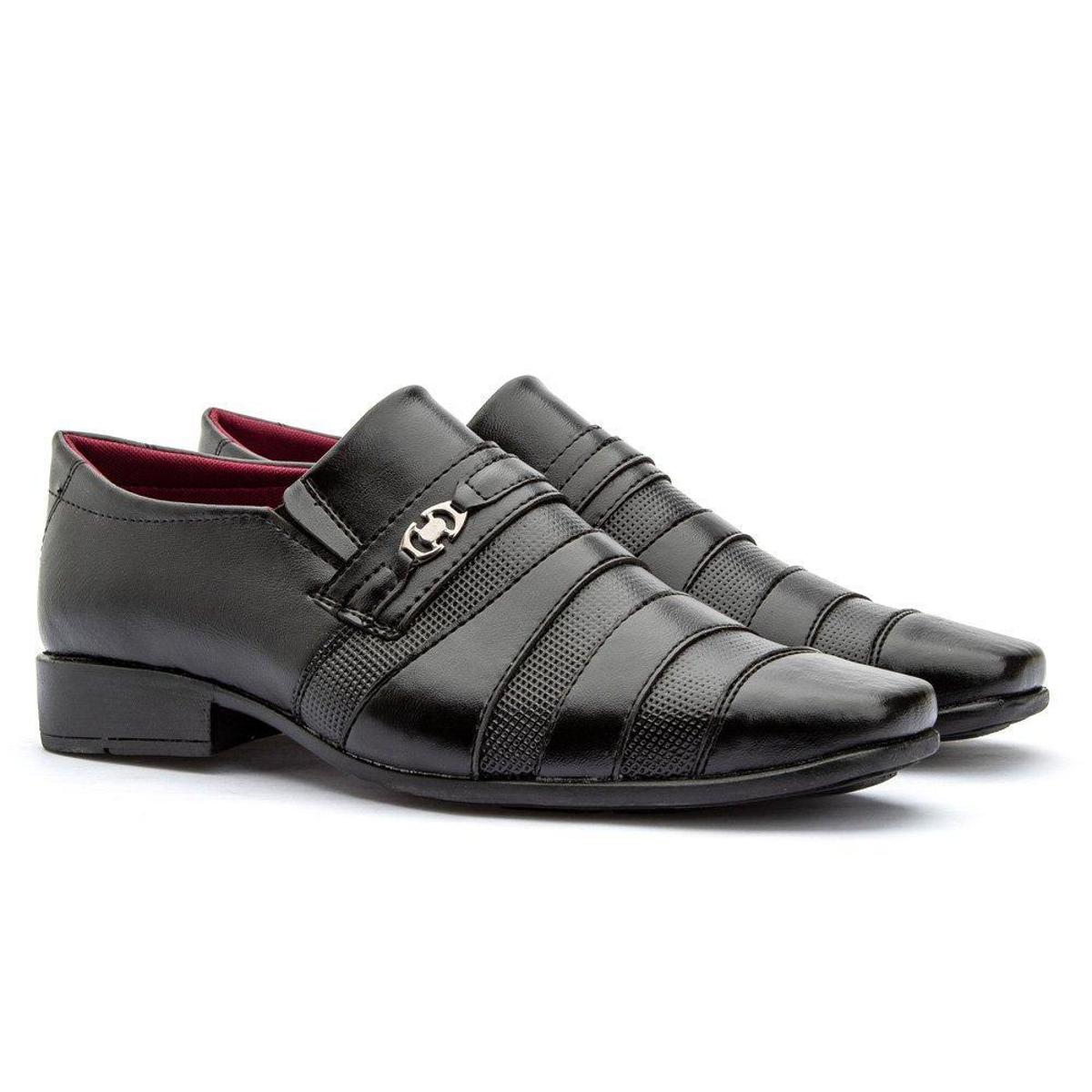 Sapato Social Masculino Antiderrapante 826FP - Preto | Netshoes