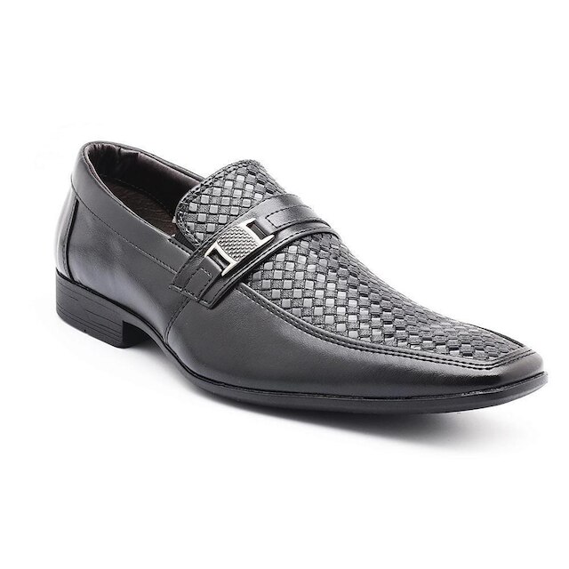 Sapato Social Masculino Bertelli Design Quadriculado - Preto | Netshoes