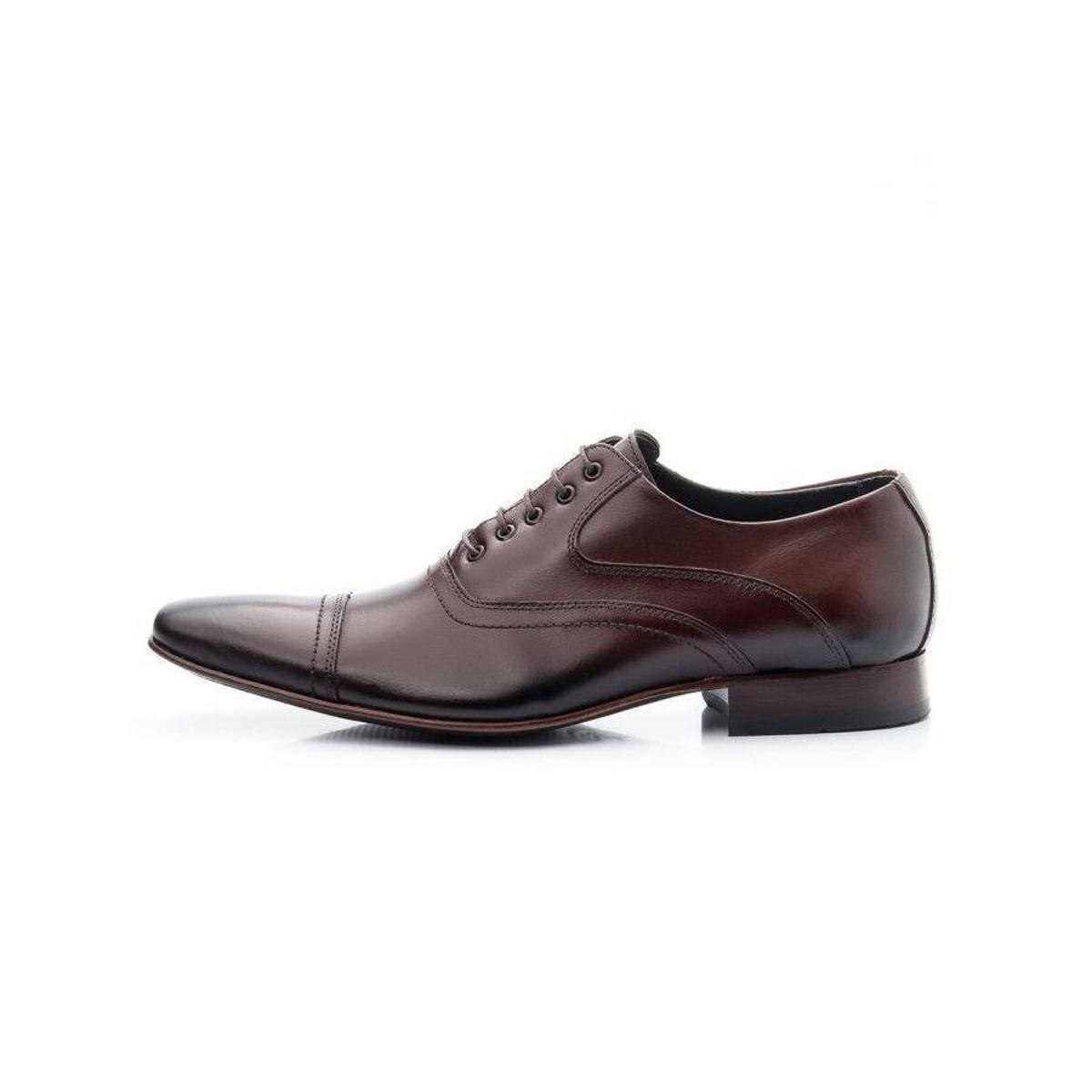Sapato Social Masculino Bigioni Couro Mouro 341 - Marrom | Netshoes