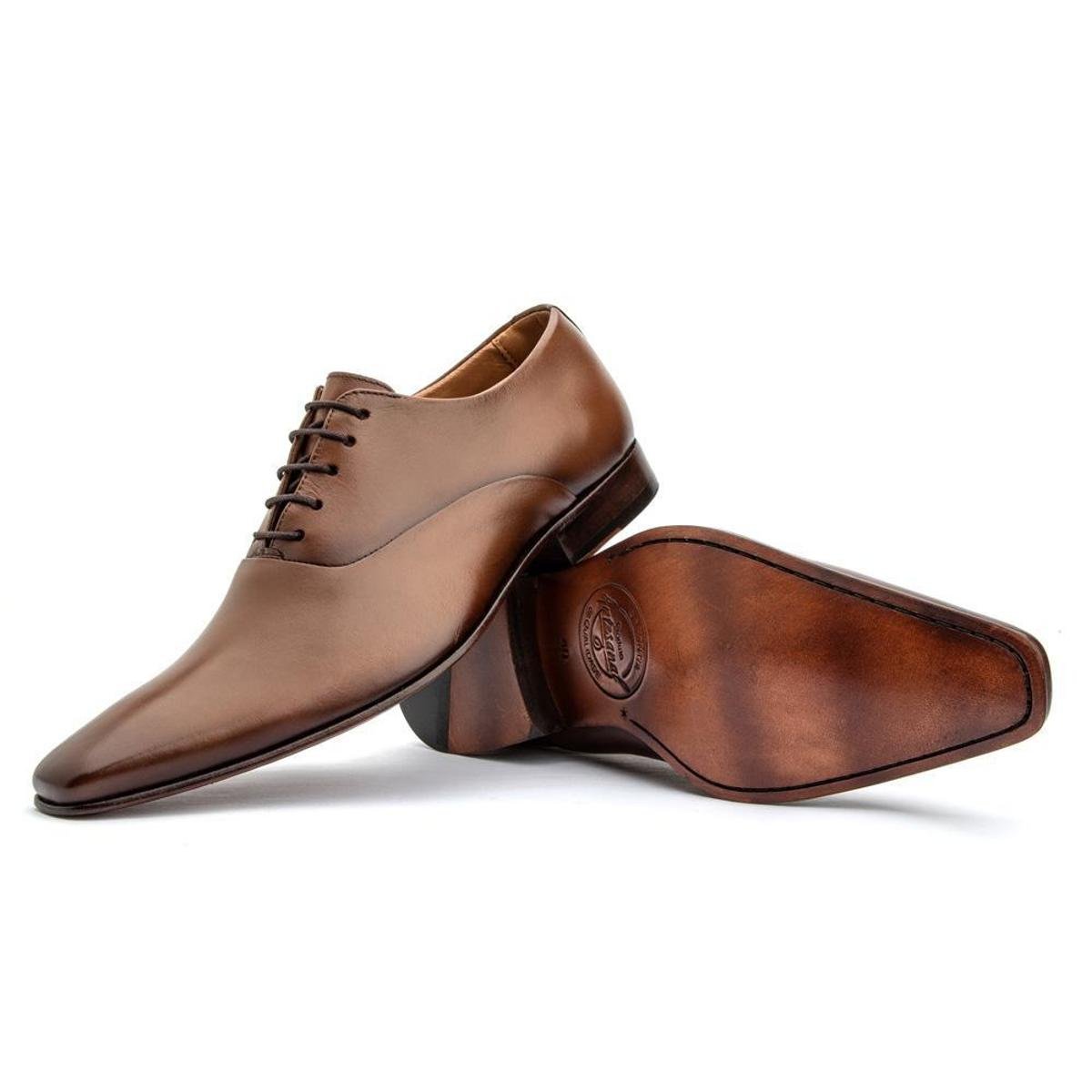 Sapato Social Masculino Clássico em Couro Legítimo Oxford Sofisticado Linha Italy Premium Menor preço em Sapato Social Masculino Clássico em Couro Legítimo Oxford Sofisticado Linha Italy Premium