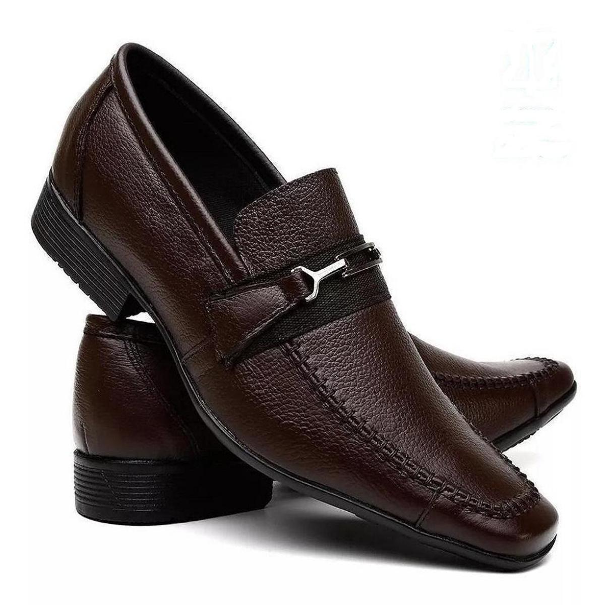 Sapato Social Masculino com Costura Manual e Bico Quadrado - Preto |  Netshoes