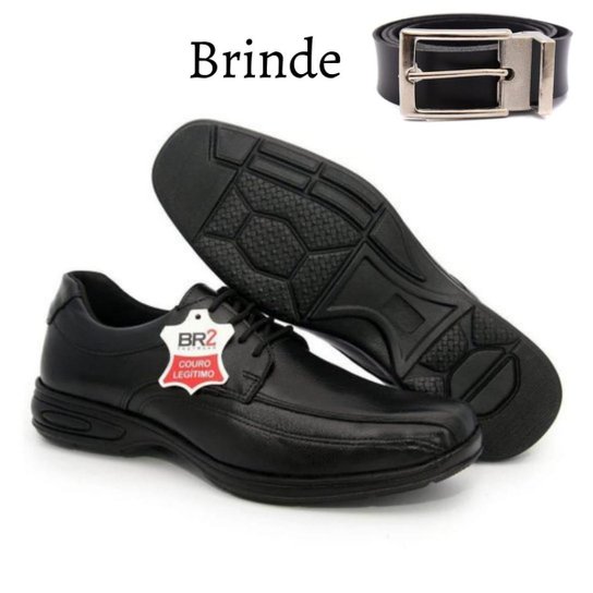 Sapato Social Masculino Couro Anti Estresse Palmilha Confort Gel + Cinto Masculino - Preto é ruim? Sapato Social Masculino Couro Anti Estresse Palmilha Confort Gel + Cinto Masculino - Preto é boa?