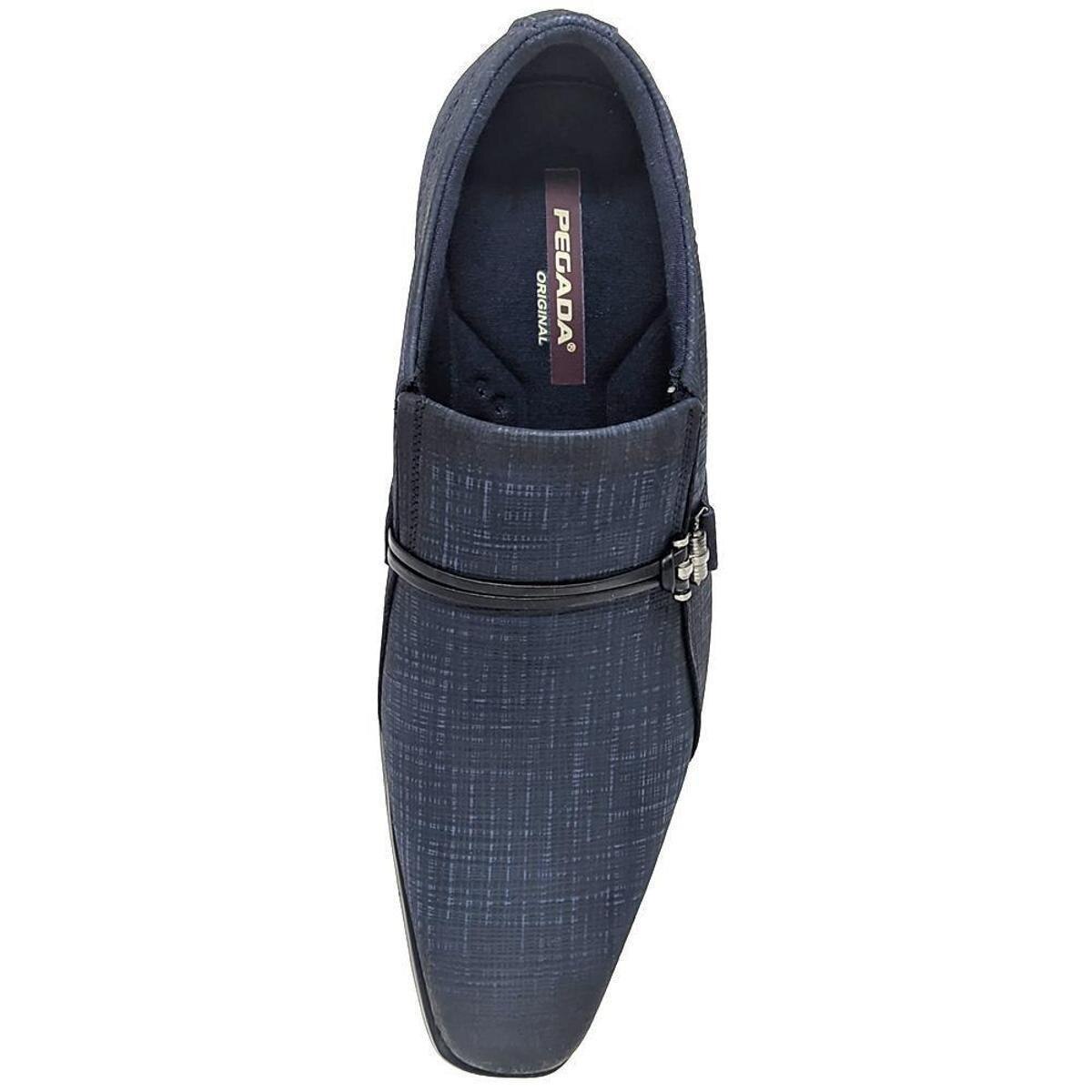 Sapato Social Masculino Couro Pegada Elegant 125803 - Azul | Netshoes