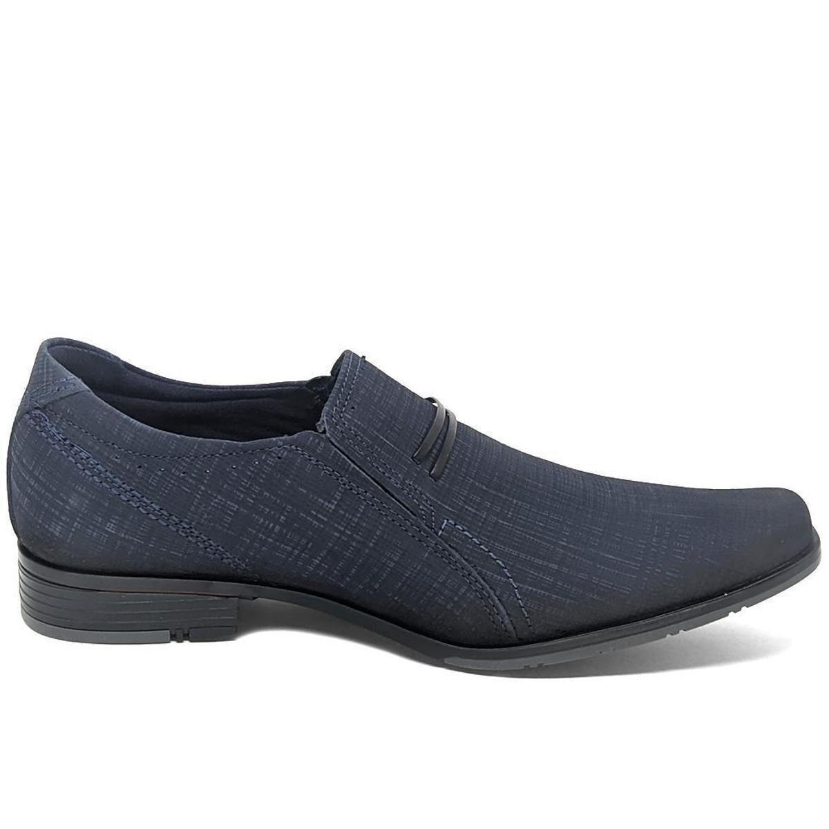 Sapato Social Masculino Couro Pegada Elegant 125805 - Azul | Netshoes