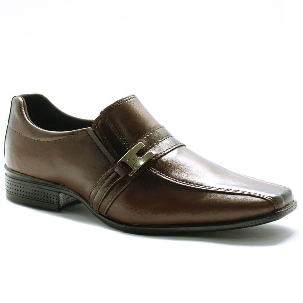 Sapato Social Masculino Elegante Confortável Cor - Marrom | Netshoes