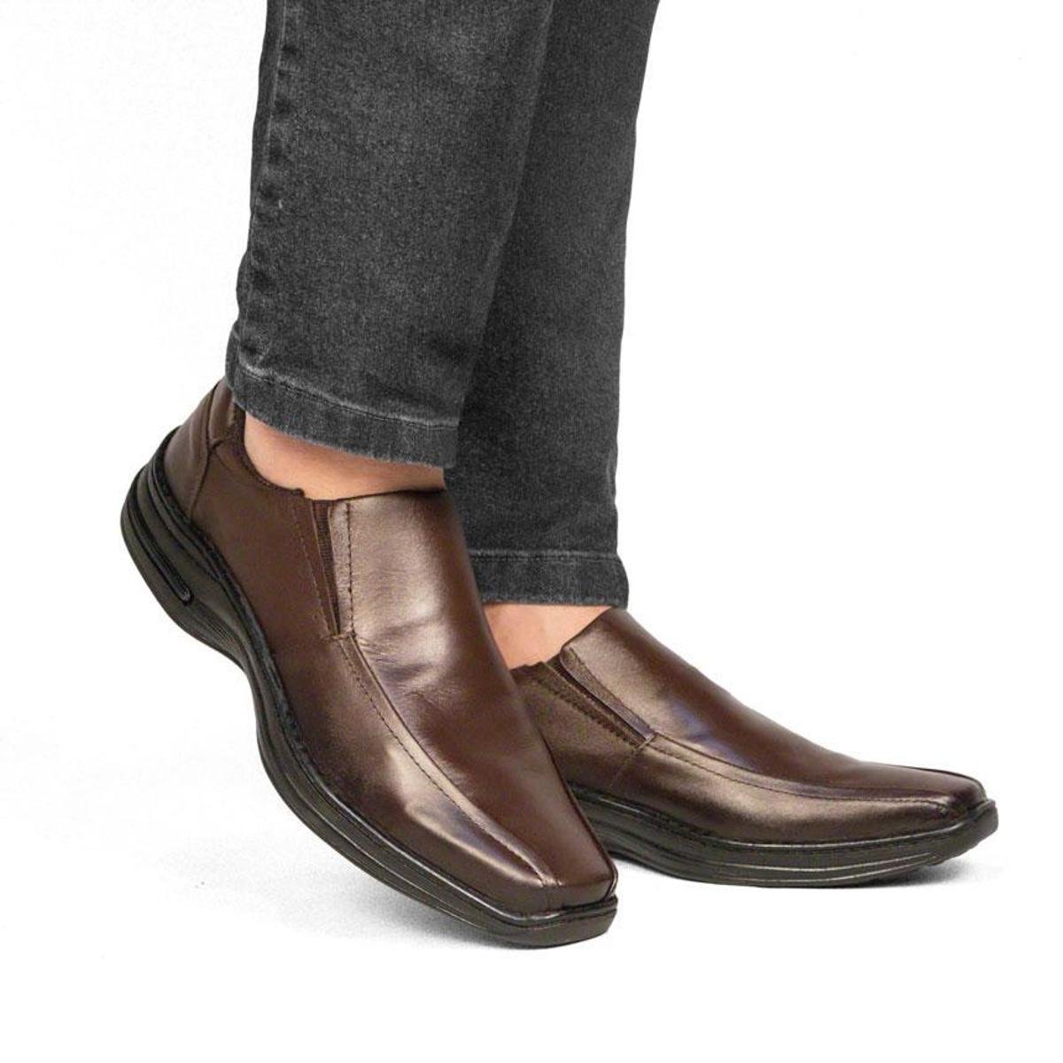 Sapato Social Masculino Esporte Fino Em Couro Legítimo Menor preço em Sapato Social Masculino Esporte Fino Em Couro Legítimo