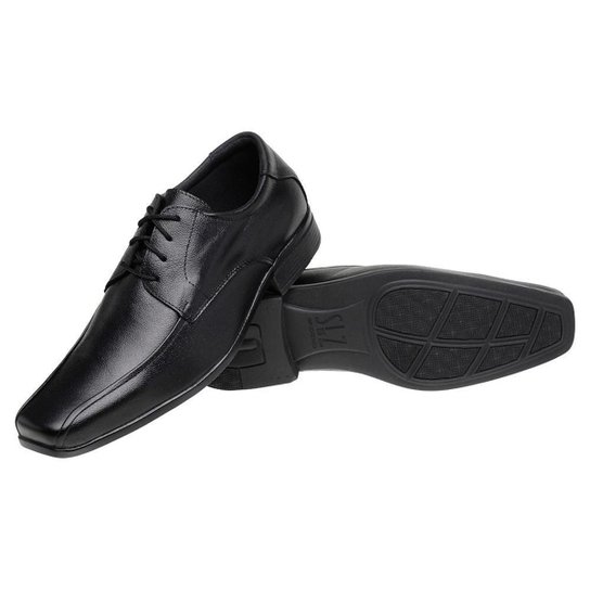 Sapato Social Masculino Fashion Ortopédico Couro Legítimo - Preto Menor preço em Sapato Social Masculino Fashion Ortopédico Couro Legítimo - Preto