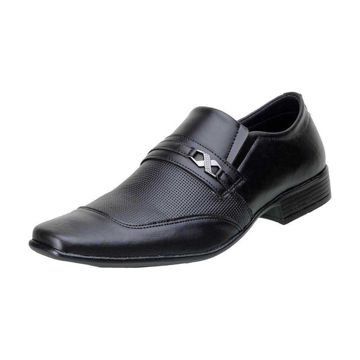 Sapato Social Masculino Leve E Confortável em sintetico super leve - Preto  | Netshoes