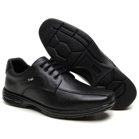 Sapato Social Masculino Sapatenis Confortável Moderno Couro Barbosas Outlet - Preto Menor preço em Sapato Social Masculino Sapatenis Confortável Moderno Couro Barbosas Outlet - Preto
