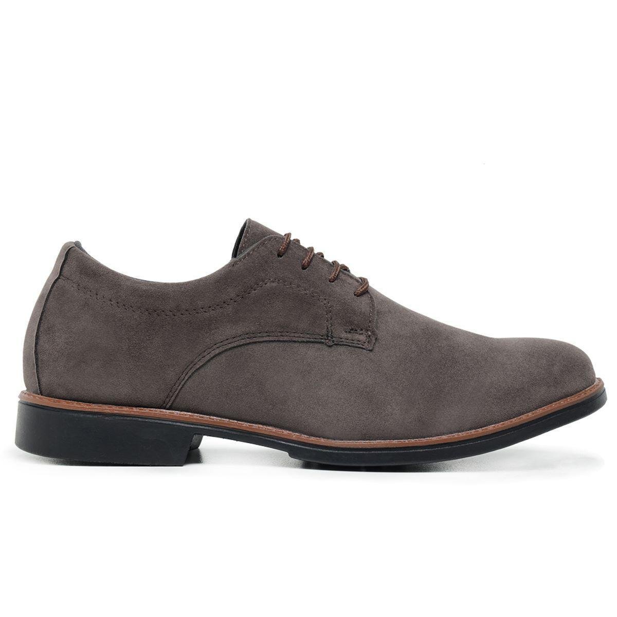 Sapato Social Masculino Sport Casual Oxford Camurça Sola em Borracha Confortável e Macio Menor preço em Sapato Social Masculino Sport Casual Oxford Camurça Sola em Borracha Confortável e Macio