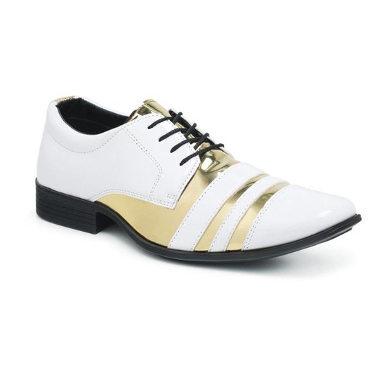 Sapato Social Masculino Super Macio Casual Classico Branco