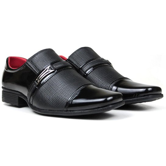 Sapato Social Masculino Top Flex - Cor Verniz - Preto Menor preço em Sapato Social Masculino Top Flex - Cor Verniz - Preto