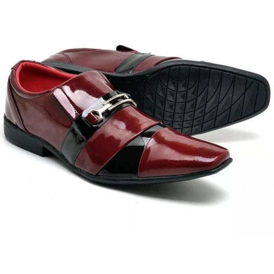 Sapato Vermelho E Sapato Social Masculino Gofer Sapato Social