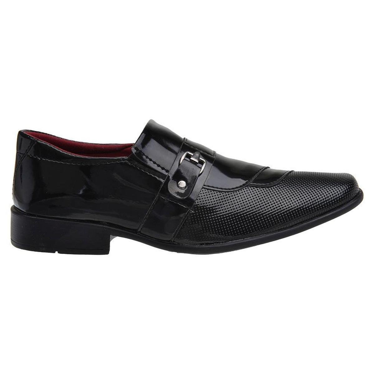 Sapato Couro Liso Preto 41