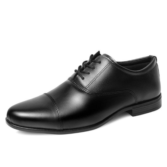Sapato Social Oxford Masculino Ajuste Cadarço Bico Redondo Liso Confortavel Militar Noivo - Preto Menor preço em Sapato Social Oxford Masculino Ajuste Cadarço Bico Redondo Liso Confortavel Militar Noivo - Preto