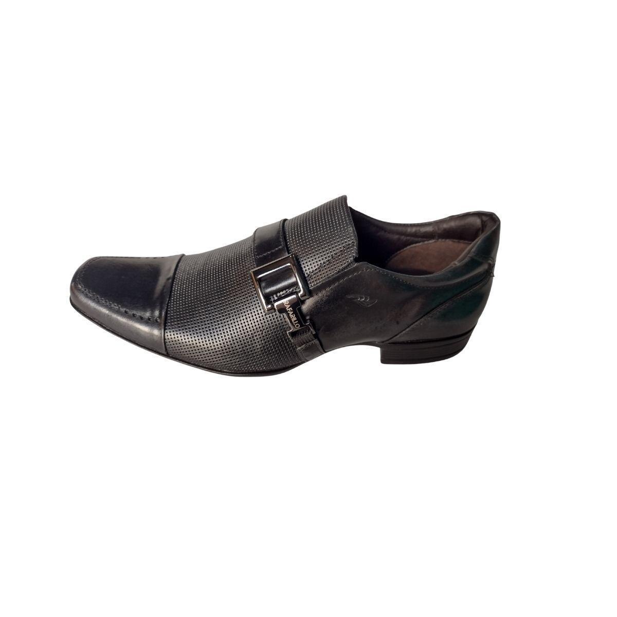 Sapato Social Rafarillo Couro 6285 Masculino - Preto - 41 - Preto | Netshoes