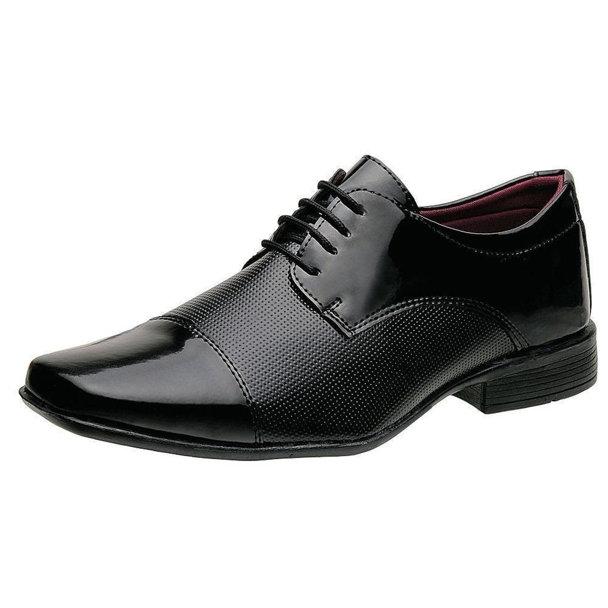 Sapato Social Torrenezzi Liso Verniz Cadarço Masculino | Netshoes