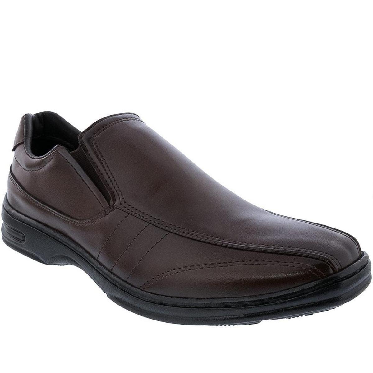 Sapato Social Valença com Pespontos Marrom - 48 - Marrom | Netshoes